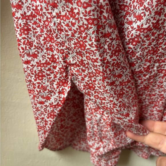 J. Crew Liberty of London Pink Puff Sleeve Smocked Blouse - Picture 4 of 11